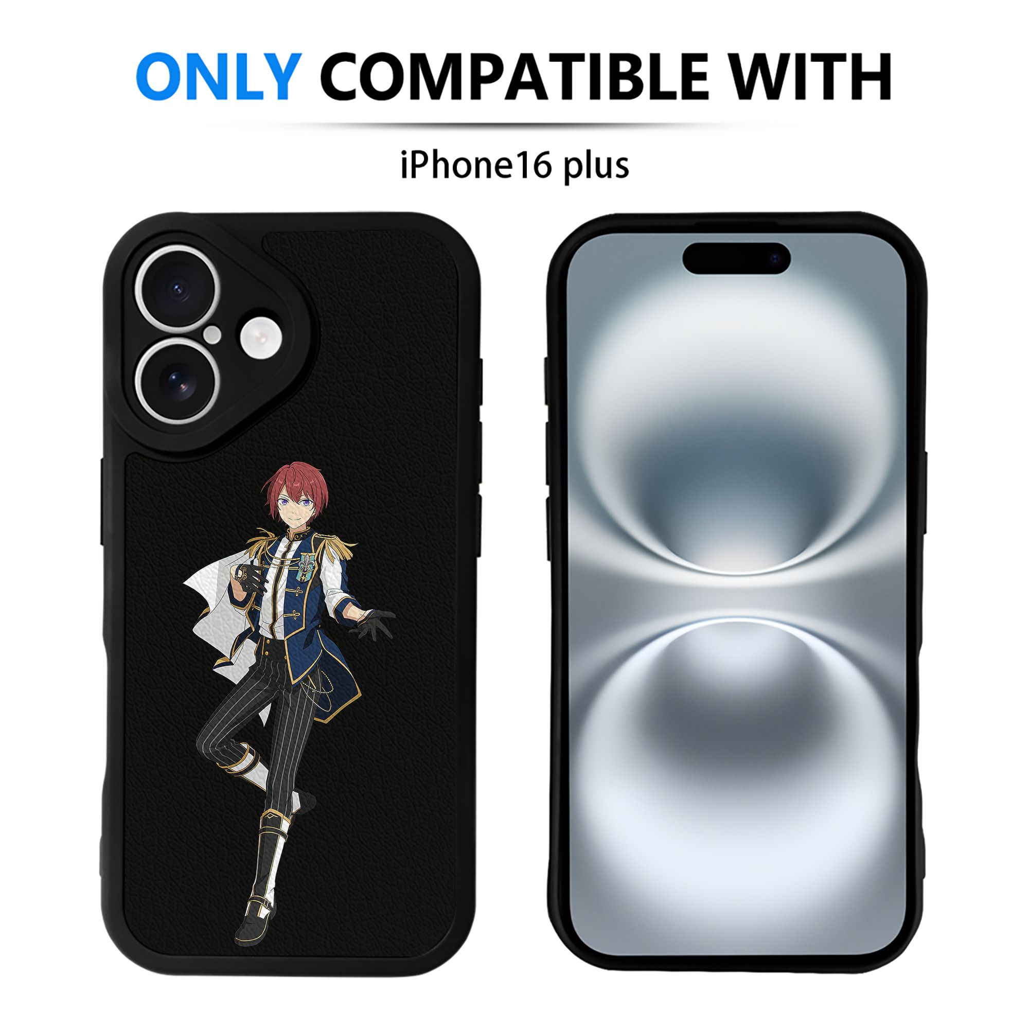 （画像用） あんさんぶるスターズ! Ensemble Stars 【iPhone 16シリーズ対応】シリコンスマホケース（レザー調） 材質：シリコン
